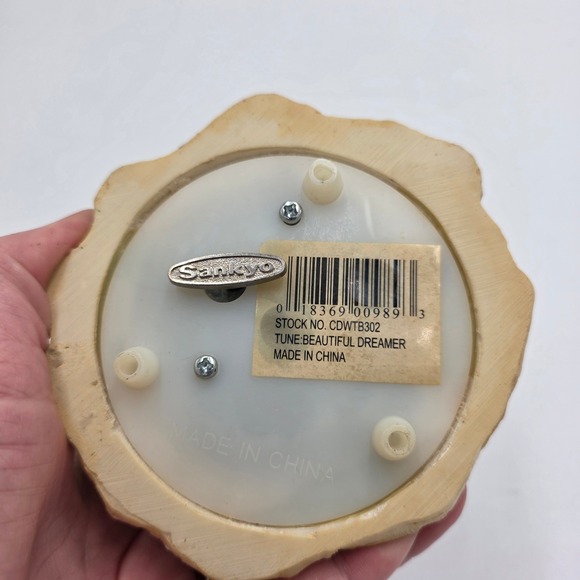 Sankyo Music Box Snow Globe Butterfly Flowers Fairy House Tune Beautiful Dreamer - Picture 4 of 4